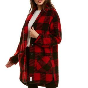 WOOLRICH GENTRY WOOL BUFFALO CHECK COAT SZ SMALL